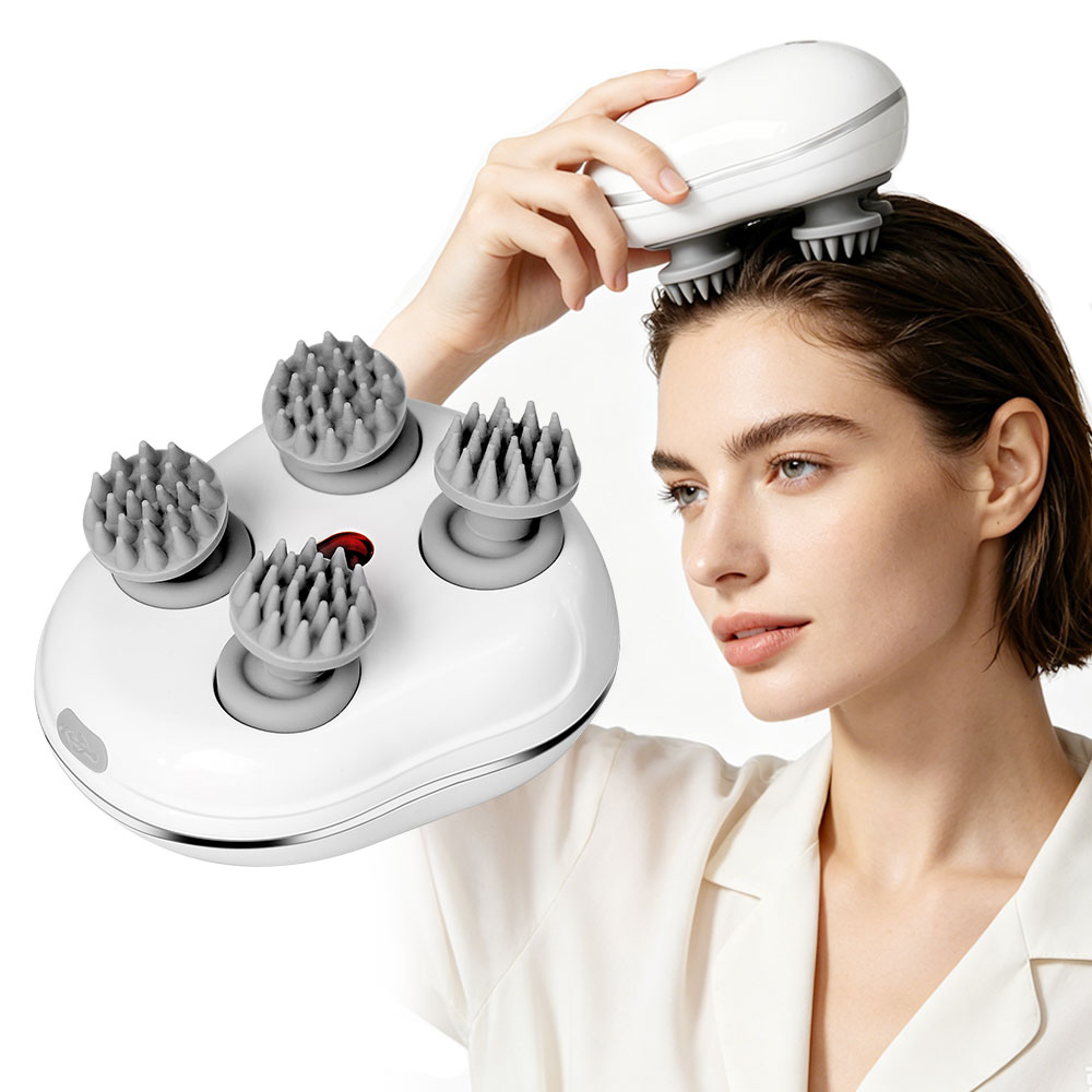 Power Tools Red - Masseur de cuir chevelu avec 4