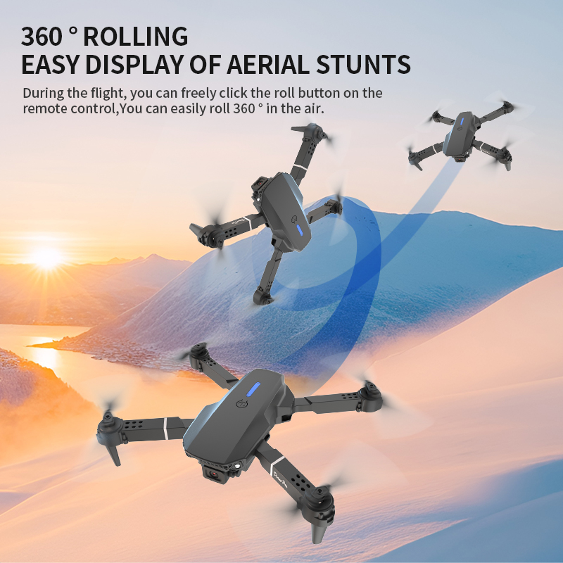 Drone pliable E88 Pro avec dou - Power Tools World avis et prix