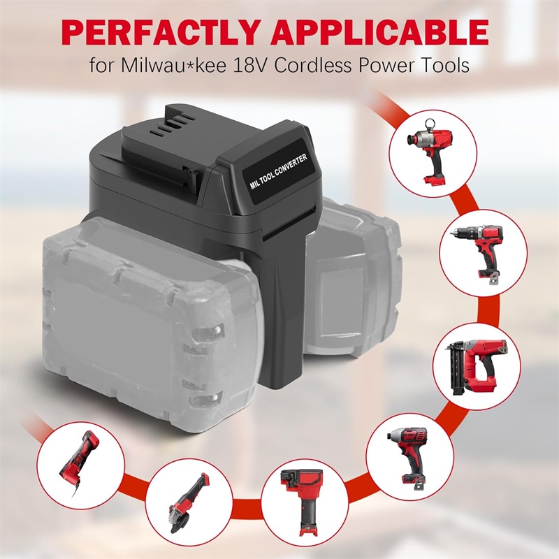 Adaptateur de batterie 2 en 1  - Power Tools Red avis et prix