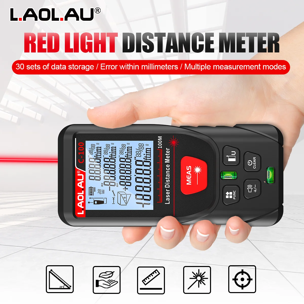 Télémètre laser numérique LAOL - Power Tools Red avis et prix