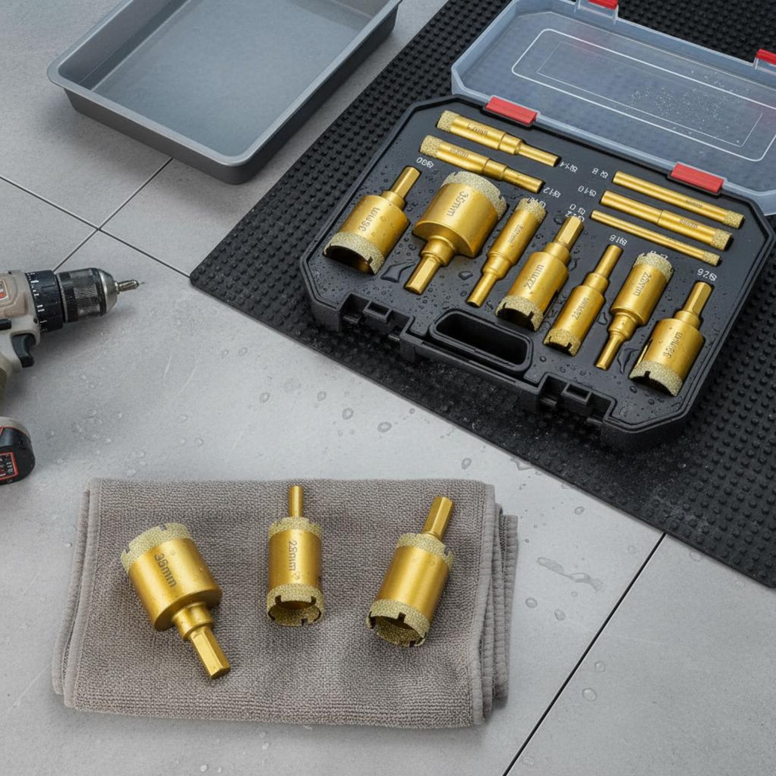 Lot de 12 forets à cristal bra - Power Tools Set avis et prix