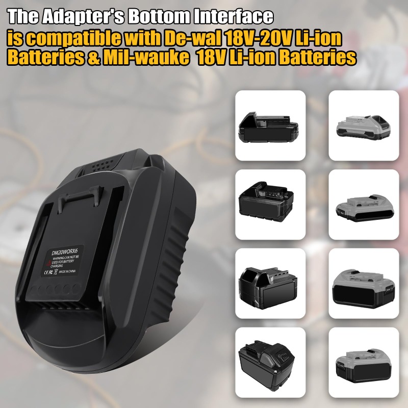 Adaptateur de batterie DM20WOR - Dewalt Power Tools Xr avis et prix